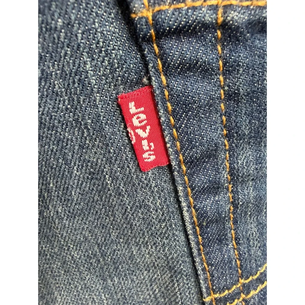 Levi's 514 Straight Fit Jeans Mens‎ Blue Medium Wash Denim 35x30